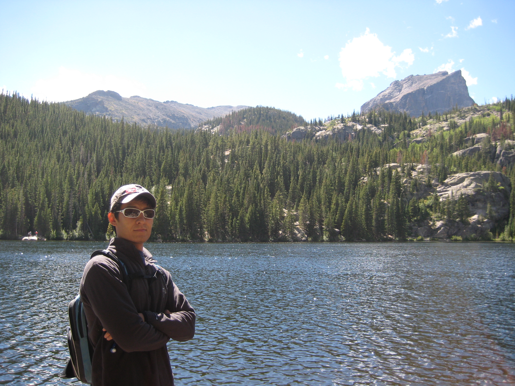 By a mountain lake in Colorado